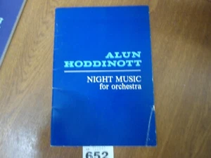 ALUN HODDINOTT Night Music Op.48 - Oxford University Press Orchestra Score - Picture 1 of 11