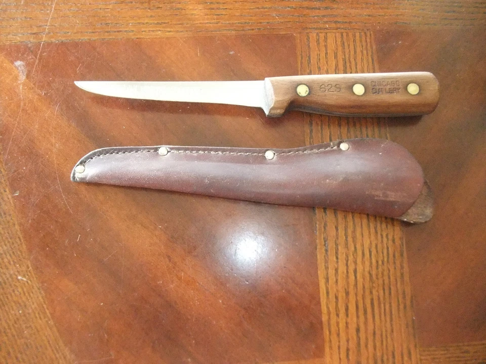 老式芝加哥切割刀-62S-弯曲/实用刀/刀 #1 — 第 1/4 张图片