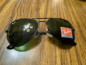 Gafas de sol Ray-Ban Aviator de lujo nuevas con caja y estuche - Imagen 1 de 4