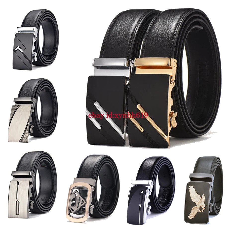 XYNHH619 Herren Gürtel Automatik Schnalle Ratchet ledergürtel XL Breit Belt Anzug Gürtel