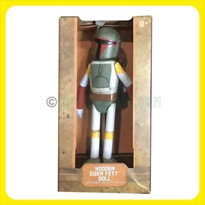 Disney Parks Star Wars Galaxy's Edge Holz Boba Fett Puppe Spielzeug Figur NEU! - Bild 1 von 5