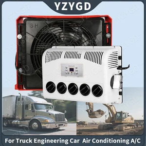For Semi Trucks RV Caravan Engineering vehicle Cab 12V Air Conditioner Split AC - Picture 1 of 13