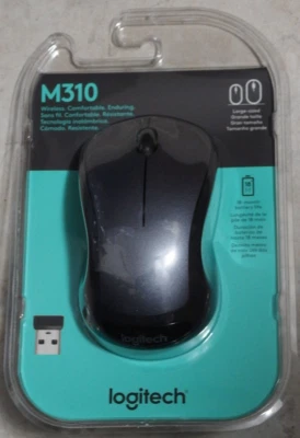 Logitech - M310 Wireless Optical Ambidextrous Mouse - Silver - Image 1 of 2