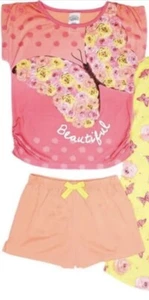 St. Eve Girls NWT 2 Piece Sleep Set Pink Butterfly, Flame Resistant Fabric, L 14 - Picture 1 of 7