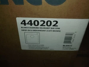 BLANCO 440202 DIAMOND 15'' DUAL DROP SINK (CAFE BROWN) NEW IN BOX - Picture 1 of 1