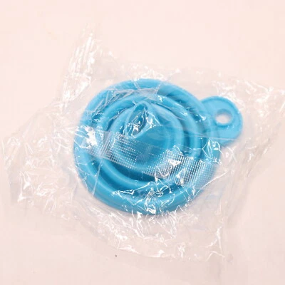 Funil flexível dobrável silicone azul grau alimentício - Imagem 1 de 4