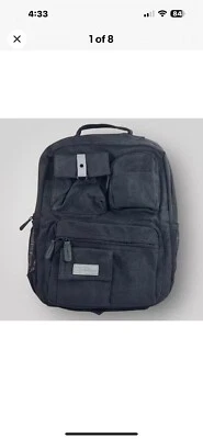 Mochila de lona para portátil Bella Russo 17" - Negra-Nueva correa cómoda sellada. Nuevo Foto 1 de 2