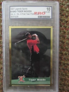 Tiger Woods 1997 Legends Sports Vol 9 No. 4 First Year PGA Tour PRO 10 - Picture 1 of 2