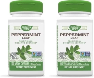 Nature's Way Peppermint Leaf 700mg 100 Caps x2 Digestive Support - Picture 1 of 3