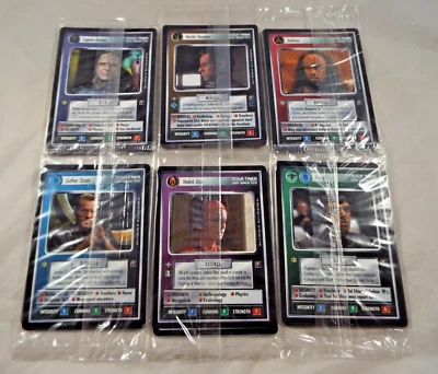 STAR TREK CCG SECOND 2ND ANTHOLOGY COMPLETE SET OF ALL 6 DIFFERENT FRONTAGE PACK - Image 1 of 2