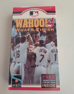 Vintage Cheif Wahoo MLB Cleveland Indians VHS Tape Sealed 1995 - Picture 1 of 3
