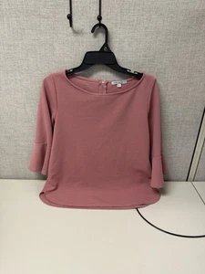 Grüne Umschlag Bluse Damen L Farbe Rose - Bild 1 von 4