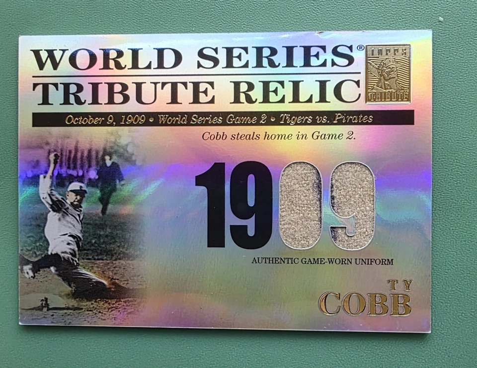 2003 Topps Tribute World Series Relic Ty Cobb Game-Used Pants #TR-TC /425 - Image 1 of 2