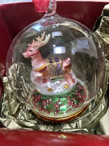 Kirkland Signature Rentier Ornament Glaskugel - Bild 1 von 3