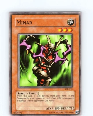 Yu-Gi-Oh TCG Minar SRL-015 Unlimited Regular Common Card NM - Image 1 of 2