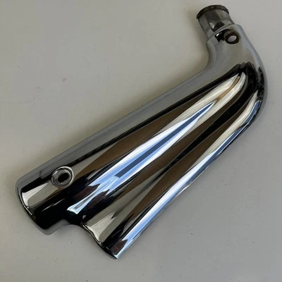 Triumph Rocket 3 2006 Rear right chrome exhaust cover shield trim fairing - Image 1 of 4
