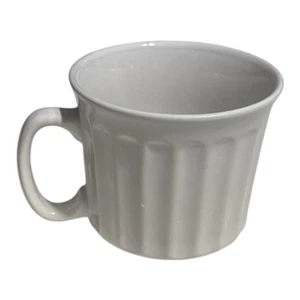 Taza/taza para beber sopa/cereal/café de gres blanco de gran tamaño Lager 20 oz nueva - Imagen 1 de 6
