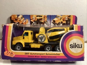Siku 2817 Cement Mixer Truck Very Near Mint In Original Box 1980’s - Picture 1 of 11