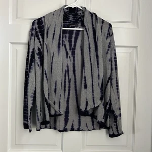 Cyrus Woman Strickjacke Pullover Damen 1X grau lila Batik vorne offen Plus - Bild 1 von 9