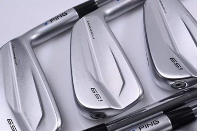 Ping i59 Irons / 4-PW / Blue Dot / Regular Flex Dynamic Gold 105 R300 Shafts - Image 1 of 4