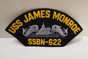 USS JAMES MONROE SSBN-622 PATCH PATCH PATCHES BALLCAP MÜTZE USN US NAVY SUBMARINE NEU  - Bild 1 von 1