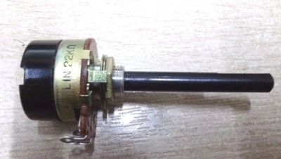 Vintage Alpha 22k  Linear switched potentiometer SPDT mains switch lin 22000 ohm - Image 1 of 3