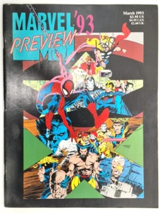 Marvel Preview '93 Business Insider Interviews Spider-Man Avengers Wolverine X - Picture 1 of 7