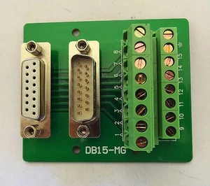 DB15 D-Sub 15-polig Stecker/Buchse Adapter Breakout Platine Stecker (D23) - Bild 1 von 7