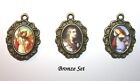 Three Archangel Medal Set  St. Michael Gabriel Raphael  Silver, Bronze or Gold