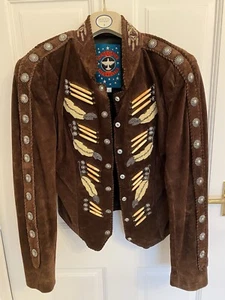 Native American Style Suede Jacket - Picture 1 of 19