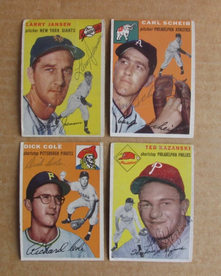 1954 TOPPS BASEBALL SIGNED AUTOGRAPH CARD SINGLES U-PICK CHOOSE UPDATED 10/12 - Image 1 of 1