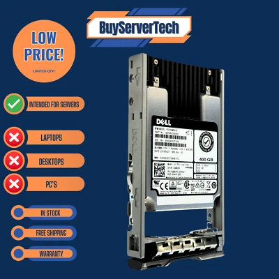 Dell Enterprise GM5R3 400GB 2.5" SAS 12Gbps SSD PX04SMB040 w/Tray  1YR - Image 1 of 4