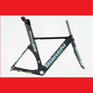 NOS BIANCHI PICO BELKIN CARBON 2014 TIME TRIAL CRONO FRAMESET FRAME TRIATHLON M - Picture 1 of 12