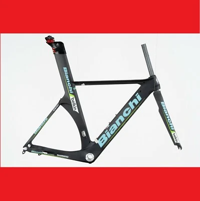NOS BIANCHI PICO BELKIN CARBON 2014 TIME TRIAL CRONO FRAMESET FRAME TRIATHLON S - Image 1 of 4