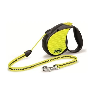 Leash Retractable Flexi Neon Reflect Rope Medium 5M 20KG Max - Image 1 of 3
