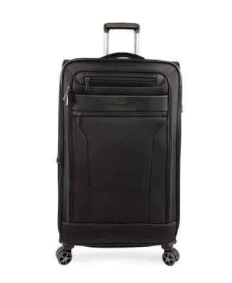 Brookstone Black Nylon Harbor 29” Softside Spinner Luggage B1083 - Image 1 of 4