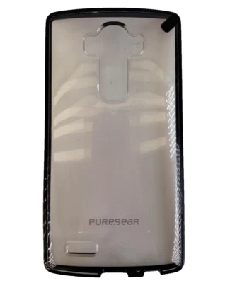 PureGear Cover Sottile Custodia per LG G4 - Trasparente/Nero - Immagine 1 di 4