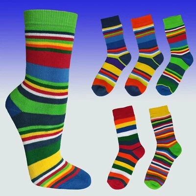 SOCKS 4 FUN ® Kindersocken, Thermosocken, Baumwolle, Vollfrottee, fröhlich bunt geringelt