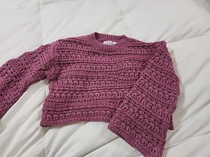 zara girls Crop Structured sweater size 6/7 Nwot - Picture 1 of 5