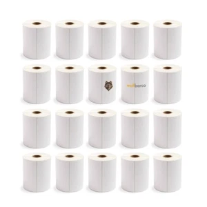 20 Rolls (5000) 4"x6" Direct Thermal Shipping Label 250/Roll Zebra LP2844/ZP450 - Picture 1 of 5