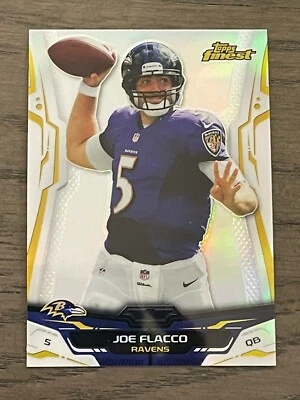 2014 Topps Finest Refractor Joe Flacco #92 Baltimore Ravens  - Image 1 of 2