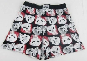 Mens Marvel Superhero The Punisher Red Black Logo Boxers Underwear Size S M - Picture 1 of 2