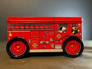 Fireman Truck Musical Tin Music Box Elvis Presley "Love Me Tender" - Picture 1 of 7