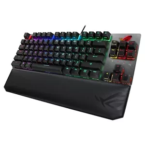 ASUS ROG Strix Scope TKL Deluxe NX Red Mechanical Gaming Keyboard UK - Picture 1 of 4