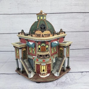 As Is Untested Grandeur Noel 2003 Fiber Optic Victorian Village Theater Building - Picture 1 of 18