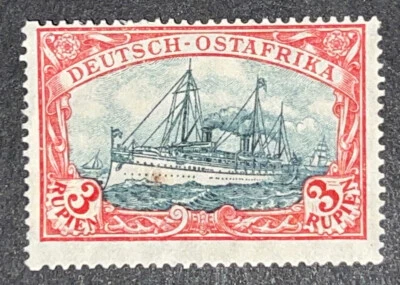 Travelstamps:Germany German East Africa Stamps 3 Rupien Kaiser’s Yacht mint OG H - Image 1 of 4