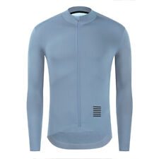 Men Long Sleeve Cycling Jersey Thermal Jacket Full Zip Fleece Winter Cycling Top