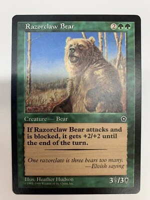 MTG Card Razorclaw Bear - Portal Second Age #142 NM - Image 1 of 3