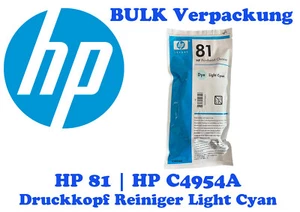 original HP 81 | HP C9454A Light-Cyan Druckkopfreiniger Designjet 5000 5500 - Bild 1 von 2