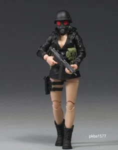 New 1/18 Scale 3.75" Female Girl Soldier Action Figure Toy Xmas Gift - Picture 1 of 6